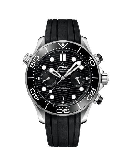 Omega Diver 300M Co-Axial Master Chronometer Chronograph 44mm Steel on Rubber Strap (watches)